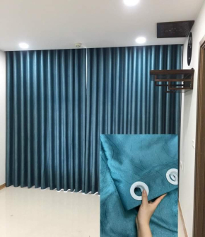 Rèm Cửa Nội Thất Màu Xanh Đậm