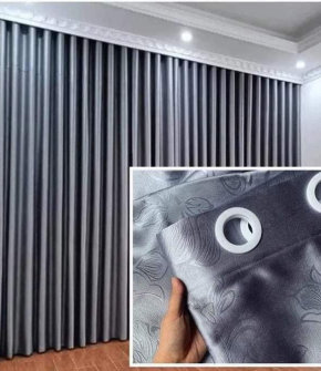 Rèm Cửa Nội Thất Màu Xám Ghi