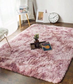 Thảm Lông Màu Hồng 1m6