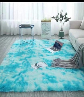 Thảm Lông Màu Xanh 2m